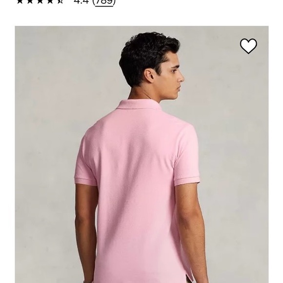 POLO RALPH LAUREN Men's Classic-Fit Mesh Polo Shirt - Pink - Picture 8 of 9